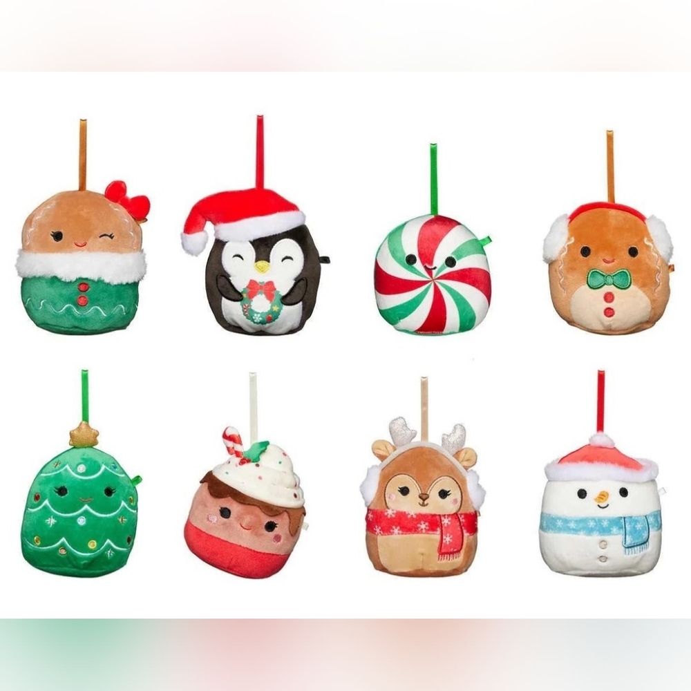 🎄 4 Inch Squishmallow Ornament Set